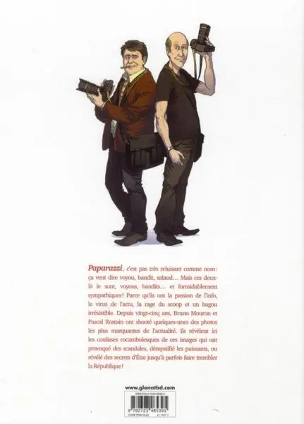 Verso de l'album Chasseurs de scoops Tome 1 L'histoire vraie des photos qui ont secoué la République