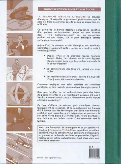 Verso de l'album La Revanche d'Edgar P. Jacobs