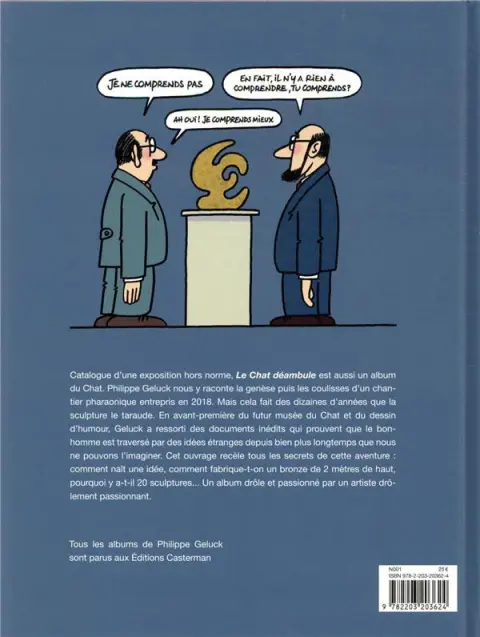 Verso de l'album Le Chat Le chat déambule