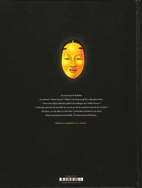Verso de l'album Le masque aux mille larmes 2 Pour prix de mes tourments