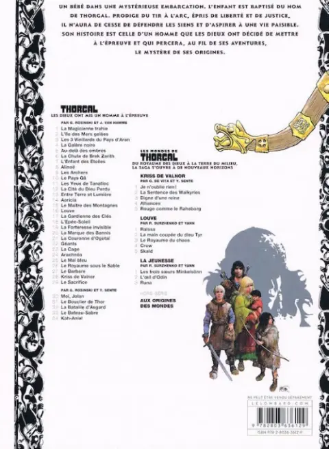 Verso de l'album Thorgal Tome 22 Géants