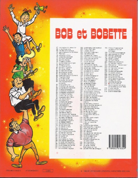 Verso de l'album Bob et Bobette Tome 200 Amphoris d'Amphoria