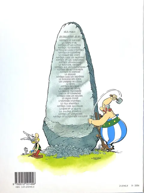 Verso de l'album Astérix Tome 13 Astérix et le Chaudron