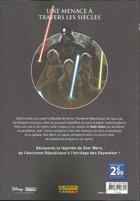 Verso de l'album Star Wars Légendes : Les Récits Légendaires 6 La malédiction de Muur