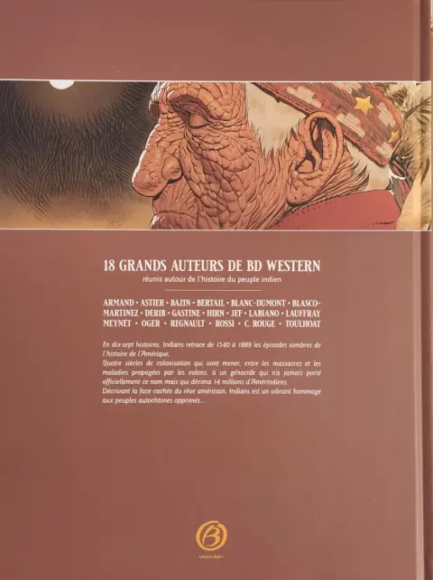 Verso de l'album Of the West 2 Indians ! L'ombre noire de l'homme blanc