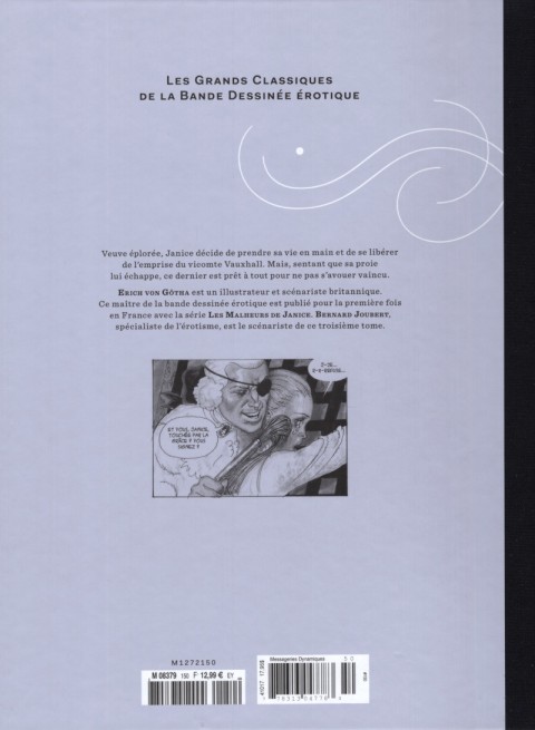 Verso de l'album Les Grands Classiques de la Bande Dessinée Érotique - La Collection Tome 150 Janice - Tome 3
