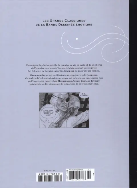 Verso de l'album Les Grands Classiques de la Bande Dessinée Érotique - La Collection Tome 150 Janice - Tome 3