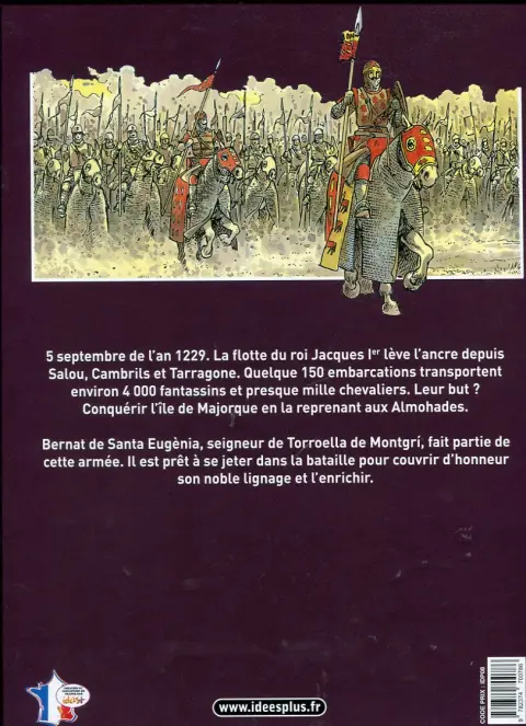 Verso de l'album Majorque 1229 Jacques le Conquérant