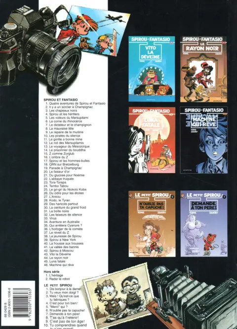 Verso de l'album Spirou et Fantasio Tome 33 Virus