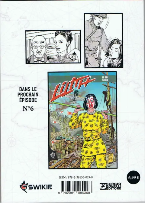 Verso de l'album Lilith N° 5 La peau de l'ours