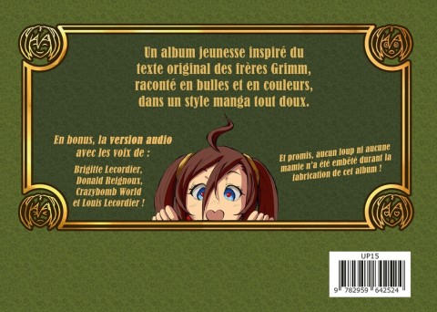 Verso de l'album Le Petit Chaperon Rouge
