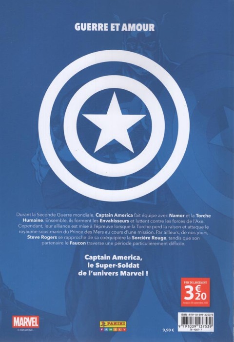 Verso de l'album Captain America - la légende vivante 5 Deux Amériques