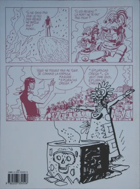 Verso de l'album Corto Maltese Tome 10 Mû