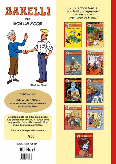 Verso de l'album Barelli Tome 9 Le come-back de Barelli