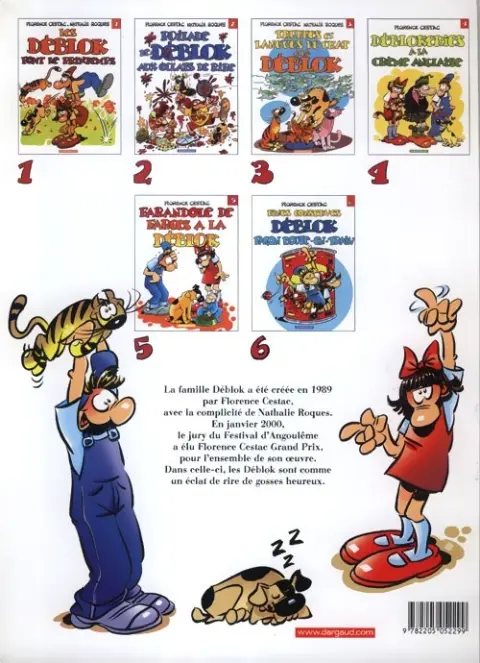 Verso de l'album Les Déblok éditions Dargaud Tome 7 Turlupinades de la maison Déblok