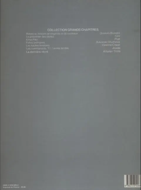 Verso de l'album La Dernière récré