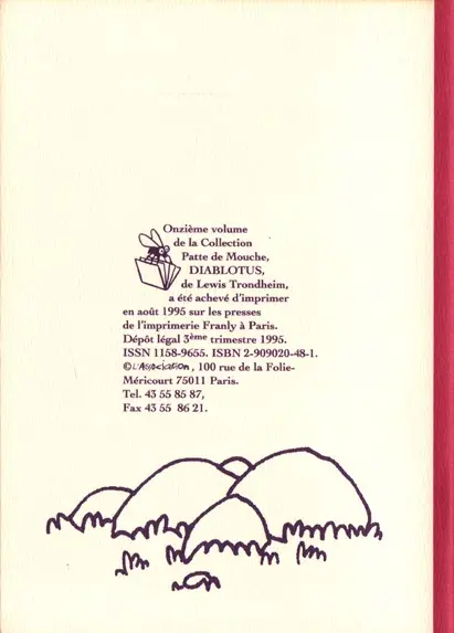 Verso de l'album Diablotus