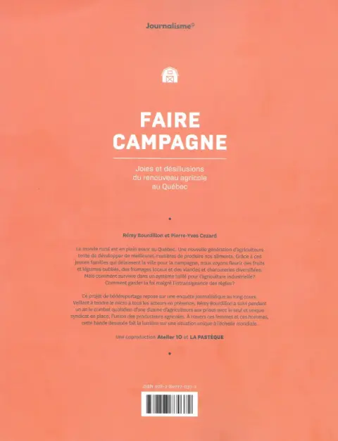 Verso de l'album Faire campagne