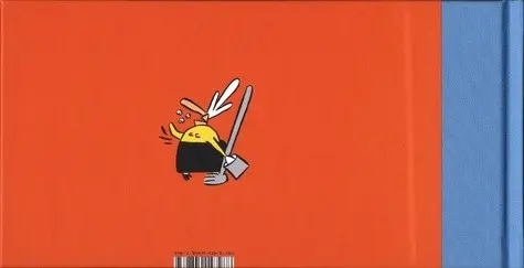Verso de l'album Flaschko Flaschko, l'homme dans la couverture chauffante