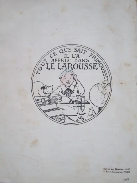 Verso de l'album Frimousset Tome 1 Frimousset chez tante Amelonde