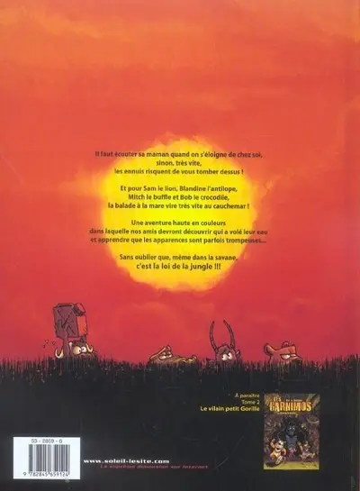 Verso de l'album Les Garnimos Tome 1 Opération bidon