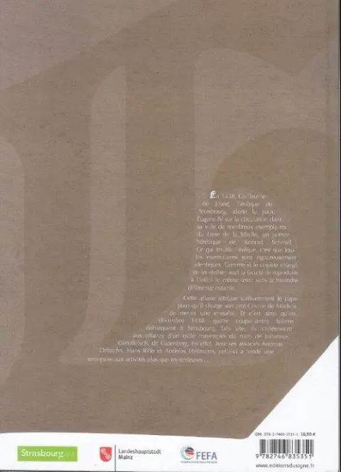 Verso de l'album Gutenberg Gutenberg Et le secret de la Sibylle