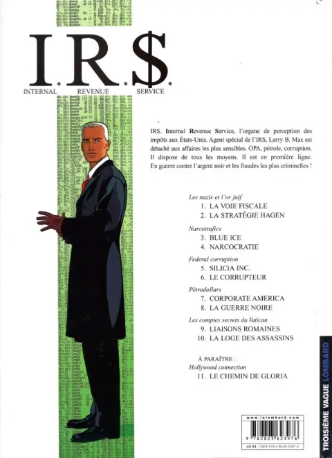 Verso de l'album I.R.$. Tome 10 La loge des assassins