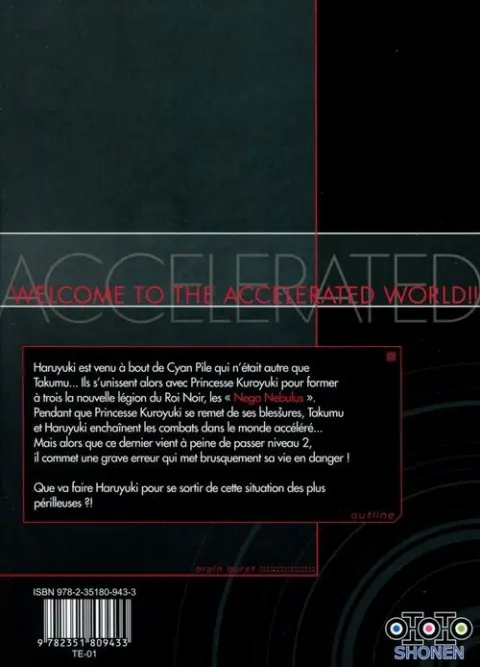 Verso de l'album Accel World 3