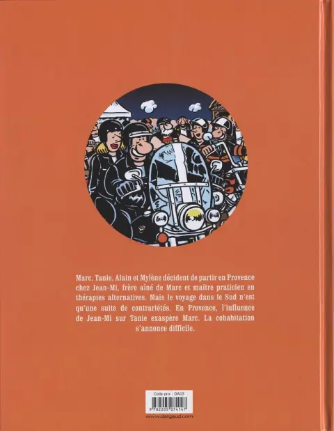 Verso de l'album Je veux une Harley Tome 4 Harleyluia !