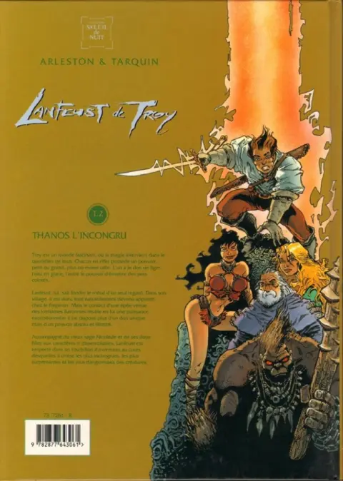 Verso de l'album Lanfeust de Troy Tome 2 Thanos l'incongru
