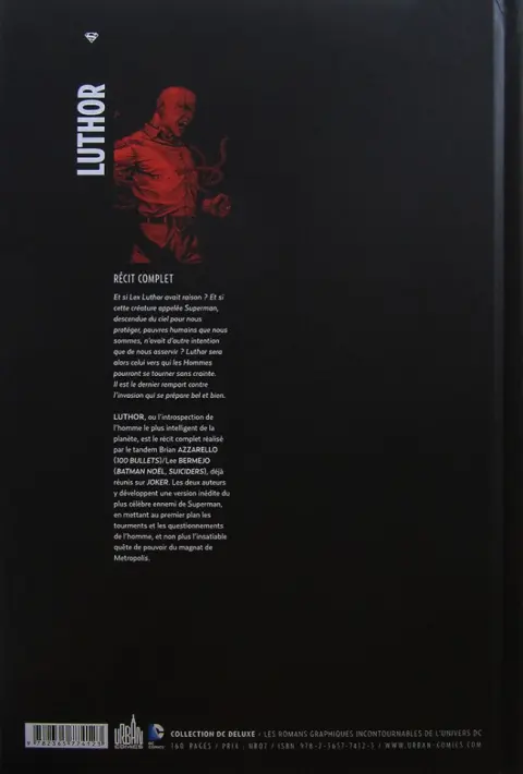 Verso de l'album Luthor