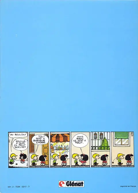 Verso de l'album Mafalda Tome 3 Mafalda revient