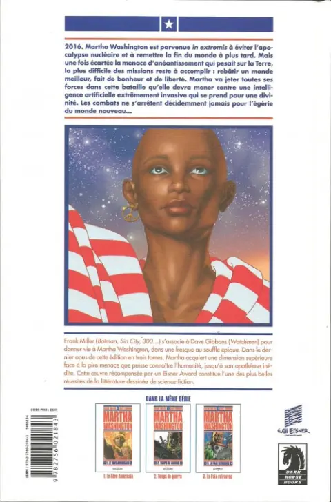 Verso de l'album Martha Washington Tome 3 La Paix retrouvée
