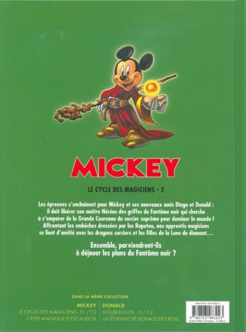 Verso de l'album Mickey - Le cycle des magiciens 2