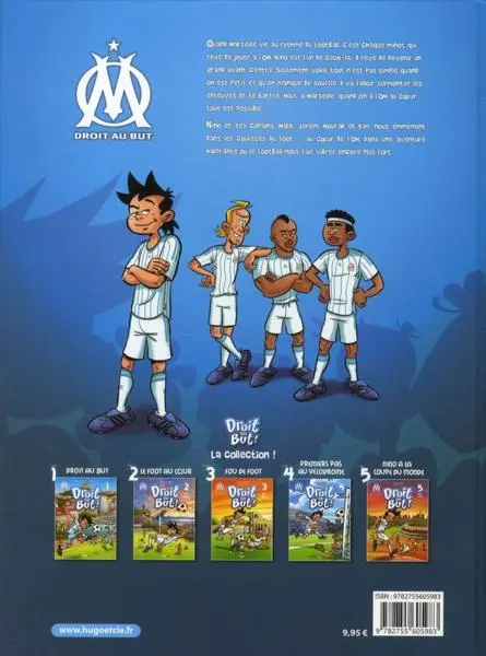 Verso de l'album OM Droit au But ! Tome 6 L'OM dans la peau