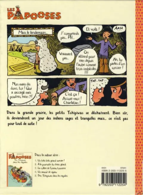 Verso de l'album Les papooses Tome 6 Du rififi dans la prairie