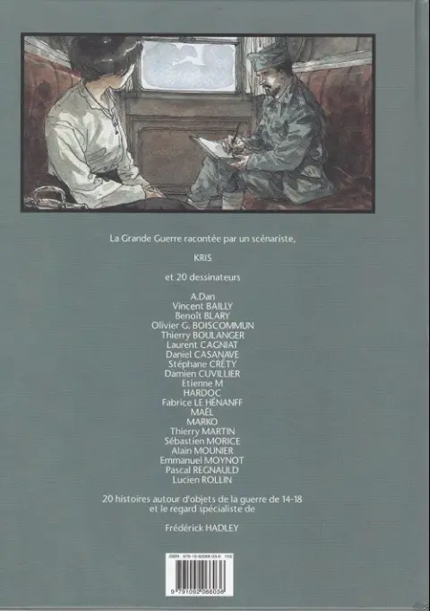 Verso de l'album Petites histoires de la grande guerre