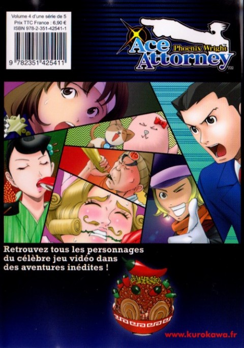 Verso de l'album Phoenix Wright, Ace Attorney 4