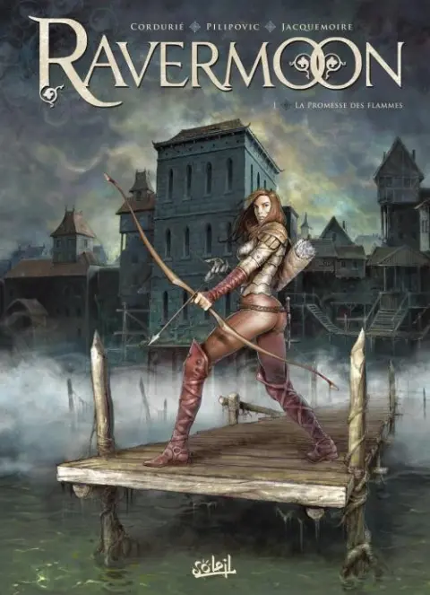 Couverture de l'album Ravermoon Tome 1 La promesse des flammes
