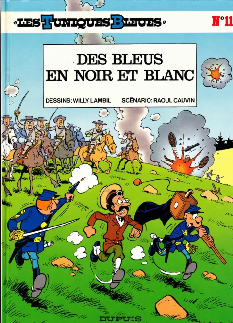 Couverture de l'album Les Tuniques Bleues Tome 11 Des bleus en noir et blanc