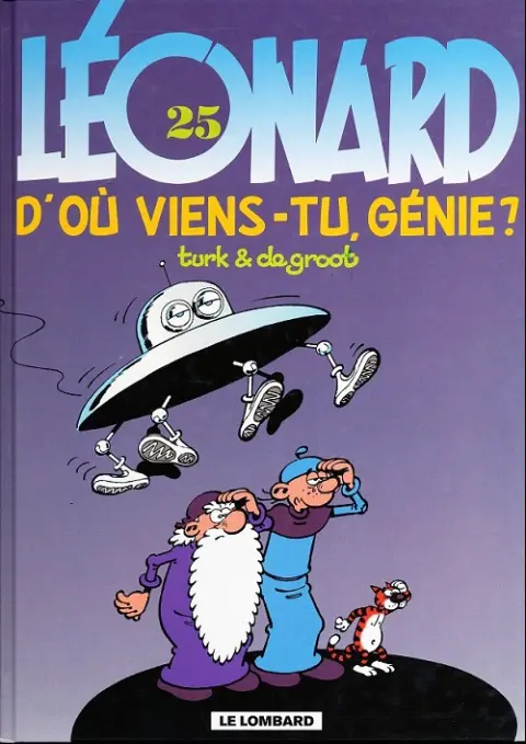 Couverture de l'album Léonard Tome 25 D'où viens-tu, génie ?