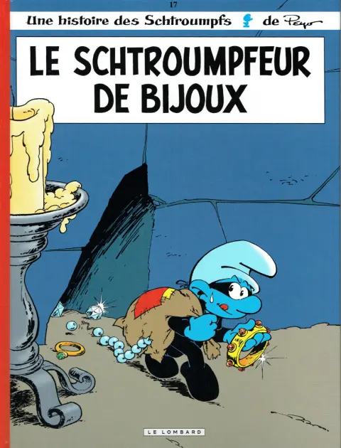 Couverture de l'album Les Schtroumpfs Tome 17 Le schtroumpfeur de bijoux