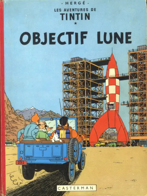 Couverture de l'album Tintin Tome 16 Objectif Lune