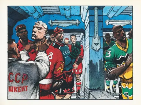 Planche de l'album Hors jeu