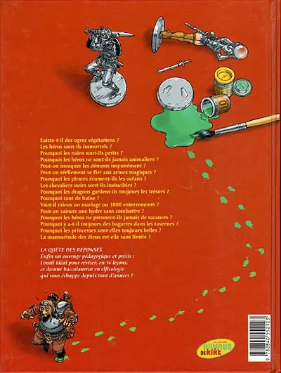 Verso de l'album La Quête des réponses