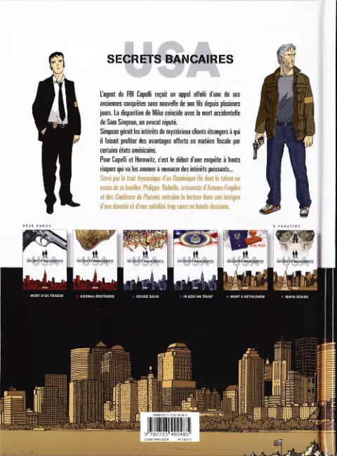 Verso de l'album Secrets bancaires USA Tome 5 Mort à Bethlehem