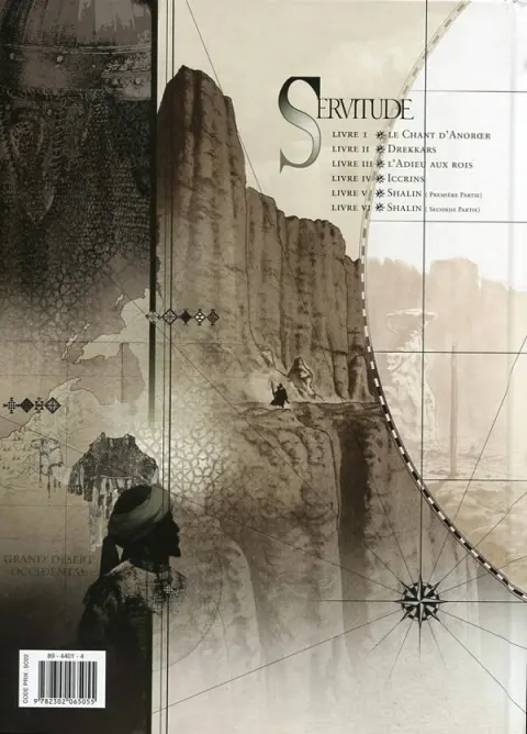 Verso de l'album Servitude Livre V Shalin (Première partie)