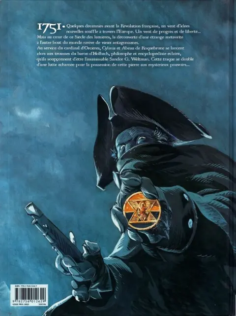 Verso de l'album Le siècle des ombres Tome 1 La pierre