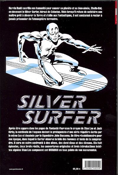 Verso de l'album Silver Surfer