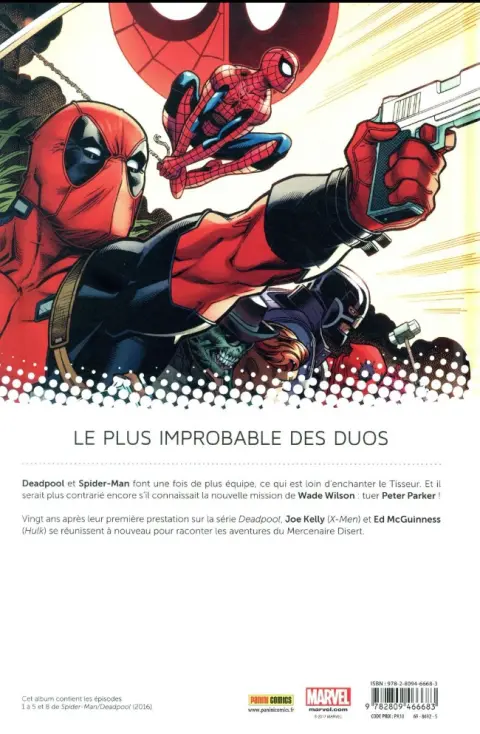 Verso de l'album Spider-Man/Deadpool Tome 1 L'Amour Vache